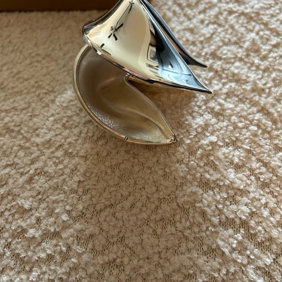 Unique Silver Fortune Cookie “box” in original Gumps box - Picture 6 of 7